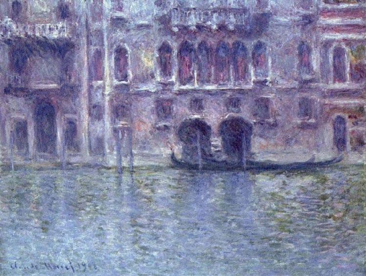Claude Monet Palace From Mula, Venice Norge oil painting art
